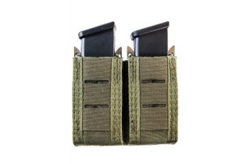 Image of High Speed Gear HSGI Duty Double Pistol Taco U-Mount Pouch, Olive Drab, 41PT02OD