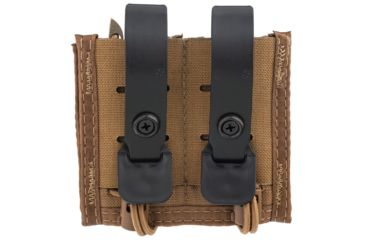 Image of High Speed Gear HSGI Duty Double Pistol TACO U-Mount Pouch, Coyote Brown, 41PT02CB