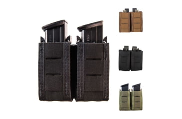 Image of High Speed Gear HSGI Duty Double Pistol TACO U-Mount Pouch, Black, Coyote Brown, LE Blue, Olive Drab