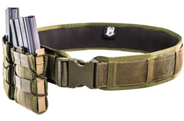 Image of High Speed Gear HSGI LASER Duty-Grip Padded Belt-L, Olive Drab, 42 in end to end, 33DG02OD