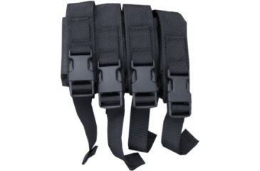 Image of High Speed Gear HSGI Modular Pistol Mag Pouch Quad, Black 12PM04BK