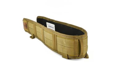 Image of High Speed Gear HSGI Slim Grip Padded Belt Slotted, Medium, Coyote Brown, 33SPB1CB