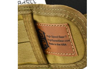 Image of High Speed Gear HSGI Slim Grip Padded Belt Slotted, Medium, Coyote Brown, 33SPB1CB
