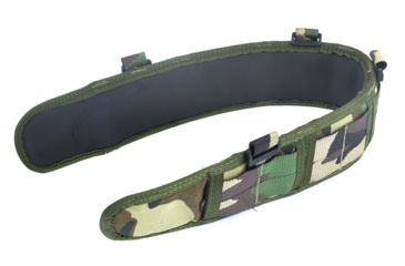 Image of High Speed Gear HSGI Slim Grip Padded Belt Slotted, Small, Woodland, 33SPB0WC