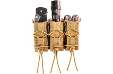 Image of High Speed Gear HSGI Triple Pistol Taco MOLLE Mag Pouch, Coyote Brown, 11PT03CB