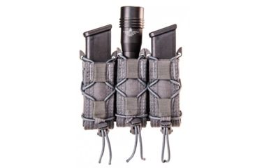 Image of High Speed Gear HSGI Triple Taco Pistol Magazine Pouch, Wolf Gray, 13PT13WG