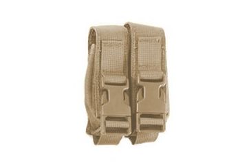 Image of High Speed Gear HSGI Modular Pistol Mag Pouch, Double, Coyote Brown, 12PM02CB
