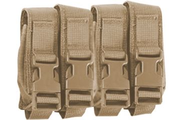 Image of High Speed Gear HSGI Modular Pistol Mag Pouch, Quad, Coyote Brown, 12PM04CB