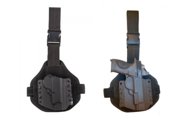 Image of High Speed Gear Single Point Drop Leg Warrior Kydex Holster Combo, Black, Coyote Brown