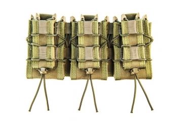 Image of High Speed Gear Triple Double Decker Taco Shingle Rifle/Pistol Magazine Pouch, Olive Drab, 45DD00OD