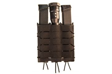 Image of High Speed Gear Triple Extended Pistol TACO Shingle Pistol Magazine Pouch, Black, 45EX00BK