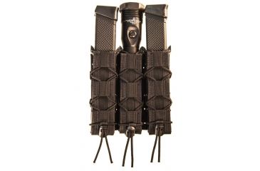 Image of High Speed Gear Triple Extended Pistol TACO Shingle Pistol Magazine Pouch, Black, 45EX00BK