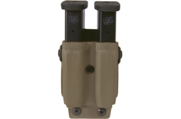 Image of High Speed Gear Twin Mag Pouch, PLM, Sig P320 9mm/.40,S&amp;W M&amp;P 9mm/.40, IWI Masada, Canik TP9SF,SFX, Flat Dark Earth, 42P212FD