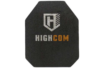 Image of HighCom Armor Guardian AR500 Armor Plate, Shooters Cut, Level III+, Black, 10x12in, AR500-SC-SC-1012-20M