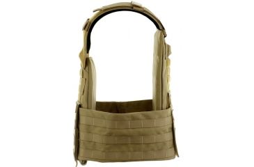 Image of HighCom Armor ACAP Series Rifle Armor Kit Plate Carrier w/Guardian AR1000 Steel Plates/10x12 Shooters Cut/10x12 Shooters Cut, Coyote Tan, 2XL, RAK-831314314
