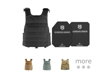 Image of HighCom Security APC Series Rifle Armor Kit Plate Carrier w/Guardian 3S11 Super Lightweight UHMWPE Plates, Black, Coyote Tan, Foliage Green, MultiCam, Navy Blue, OD Green