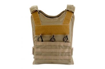 Image of HighCom Armor BPC Series Rifle Armor Kit Plate Carrier w/Guardian AR1000 Steel Plates/10x12 Shooters Cut/10x12 Shooters Cut, Coyote Tan, 2XL, RAK-182314314