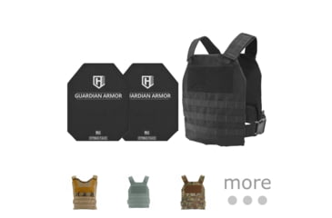 Image of HighCom Security BPC Series Rifle Armor Kit Plate Carrier w/Guardian RSTP Ceramic Plates w/UHMWPE Backing, Black, Coyote Tan, Foliage Green, MultiCam, Navy Blue, OD Green