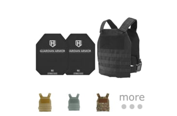 Image of HighCom Security CAP Series Rifle Armor Kit Plate Carrier w/Guardian 3S9 Ceramic Plates, Black, Coyote Tan, Foliage Green, MultiCam, Navy Blue, OD Green