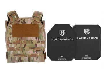Image of HighCom Armor TFO Series Rifle Armor Kit Plate Carrier w/Guardian RSTP Ceramic Plates w/UHMWPE Backing/10x12 Shooters Cut/10x12 Full Cut, MultiCam, 2XL, RAK-2013295294