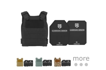 Image of HighCom Security TFO Series Rifle Armor Kit Plate Carrier w/Guardian RSTP Ceramic Plates w/UHMWPE Backing, Black, Coyote Tan, Foliage Green, MultiCam, Navy Blue, OD Green