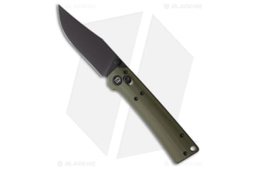 Image of HighTron Pathwright Folding Knife, 3.54in, Sandvik 14C28N, Clip Point Blade, G-10, OD Green Handle, OD Green/Black, 8.07 inch, BHQ-209722