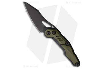 Image of HighTron Spectron Folding Knife, 3.05in, Bohler M390 Stainless Steel, Sheepsfoot Blade, OD Green Handle, OD Green/Black, 7.12 inch, BHQ-209728