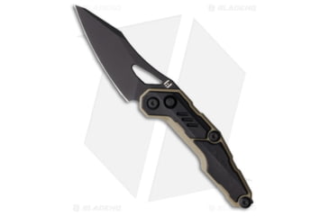 Image of HighTron Spectron Folding Knife, 3.05in, Bohler M390 Stainless Steel, Sheepsfoot Blade, Black Handle, Black/Black, 7.12 inch, BHQ-209729