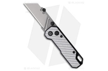 Image of HighTron Vector Folding Knife, 2.36in, Stainless Steel, Carbon Fiber, White Handle, White/Gray, 5.50 inch, BHQ-209725