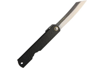 Image of Higonokami No 5 Blue Paper Steel Folding Knife, 3in Blue Paper Steel Blade, Black Textured Iron Handle, NO. C-5 BLACK