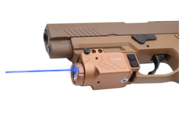 Image of Hilight Enforcer Series Blue Laser Sight, SIG Sauer P226, Springfield Armory XD-S, Glock 19, SIG Sauer P320, Glock 17, Glock 34, Smith &amp; Wesson M&amp;P M2.0, Springfield Armory XD-M, Tan, ES10B2 Tan