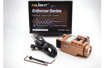 Image of Hilight Enforcer Series Blue Laser Sight, SIG Sauer P226, Springfield Armory XD-S, Glock 19, SIG Sauer P320, Glock 17, Glock 34, Smith &amp; Wesson M&amp;P M2.0, Springfield Armory XD-M, Tan, ES10B2 Tan