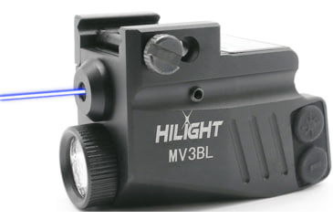 Image of Hilight Maverick Series Blue Laser Sight, SIG Sauer P226, Springfield Armory XD-S, Glock 19, SIG Sauer P320, Glock 17, Glock 34, Smith &amp; Wesson M&amp;P M2.0, Springfield Armory XD-M, Black, MV3BL