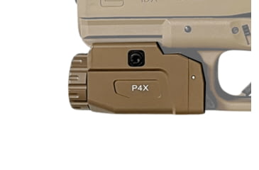 Image of Hilight P4X 1150 Lumens LED Weapon Light, Lithium Ion, SIG Sauer P226, Springfield Armory XD-S, G 19, SIG Sauer P320, G 17, G 34, S&amp;W M&amp;P M2.0, Springfield Armory XD-M, Flat Dark Earth, P4X Tan