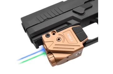 Image of Hilight Peak Performance Blue/Green Laser Sight, Glock 17, Glock 19, Tan, P3BGL Tan