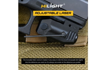 Image of Hilight Primal Series Cyan Laser Sight, Glock 17, Glock 19, Black, PS5C