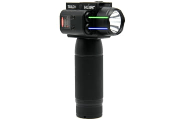Image of Hilight Tactical Weaver Grip 1000 Lumens Weapon Light w/Dual Laser, Lithium Metal/CR123A, TGBL20