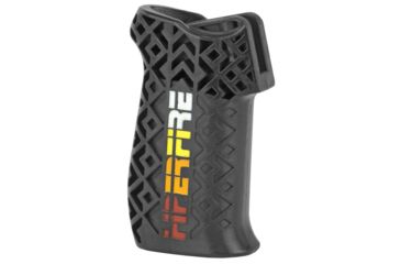 Image of HIPERFIRE HIPERGRIP AR15/10 Smooth Pistol Grip, Black w/ 4-color HF logo HPRGRPL