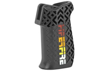 Image of HIPERFIRE HIPERGRIP AR15/10 Smooth Pistol Grip, Black w/ 4-color HF logo HPRGRPL