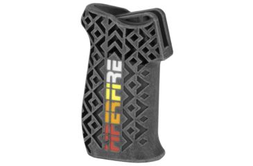 Image of HIPERFIRE HIPERGRIP AR15/10 Textured Pistol Grip, Black w/ 4-color HF logo HPRGRPTL