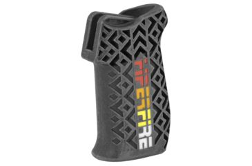 Image of HIPERFIRE HIPERGRIP AR15/10 Textured Pistol Grip, Black w/ 4-color HF logo HPRGRPTL