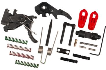 Image of HIPERFIRE HIPERTOUCH Elite AR-15/10 Trigger Assembly Kit w/ HIPERSWITCH Safety Selector, Red, HPTE HPSRED