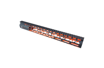 Image of HIPP Customs Lite Weight Hand Guard, 15in, AR-15, Black/Orange, 15in, HC15HAND15ORG