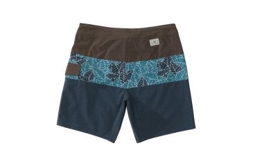 Image of HippyTree Mens Frond Trunk Board Shorts, Blue, 28 Waist, 2160-BLUE-28