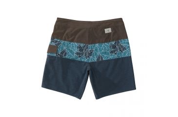 Image of HippyTree Mens Frond Trunk Board Shorts, Blue, 30 Waist, 2160-BLUE-30