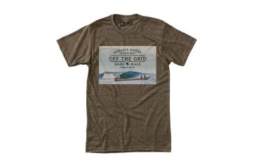 Image of HippyTree Mens Panga Tee, Heather Brown, Small, 2264-HEATHER BROWN-S