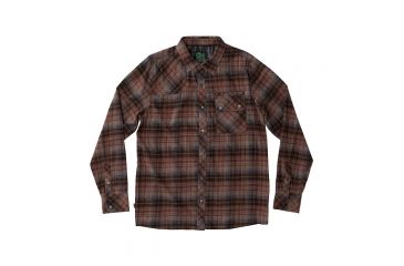 Image of HippyTree Mens Piedmont Flannel Shirt, Rust, Small, 2174-RUST-S