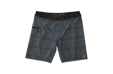 Image of HippyTree Mens Pinline Trunk Boardshorts, Grey, 28 Waist, 2181-GREY-28