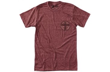 Image of HippyTree Monument Short Sleeve T-Shirt - Men's-Heather Rust-Medium