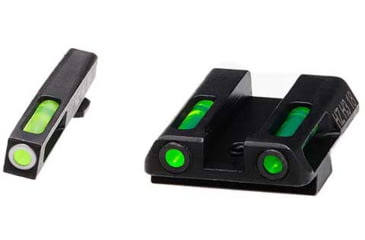 Image of HiViz LiteWave H3 Tritium/Litepipe Pistol Night Sight Set - Fits Gen 1-5 Glock 42, Glock 43, Glock 43X &amp; Glock 48